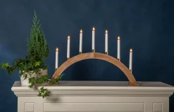 Julbelysning|Jotex Ljusstake Gillian 40cm Brun