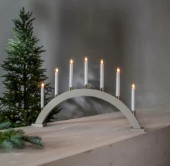Julbelysning|Jotex Ljusstake Gillian 40cm Beige