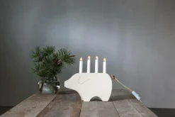 Julbelysning|Jotex Ljusstake Gry Höjd 28 Cm White
