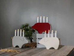 Julbelysning|Jotex Ljusstake Gry Höjd 28 Cm White