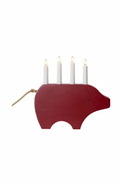 Julbelysning|Jotex Ljusstake Gry Höjd 28 Cm Red