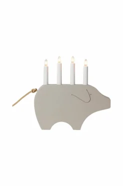 Julbelysning|Jotex Ljusstake Gry Höjd 28 Cm Beige