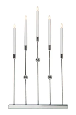Julbelysning|Jotex Ljusstake Gustavo Höjd 64 Cm Chrome