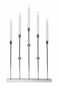 Julbelysning|Jotex Ljusstake Gustavo Höjd 64 Cm Chrome