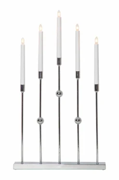 Julbelysning|Jotex Ljusstake Gustavo Höjd 64 Cm Chrome