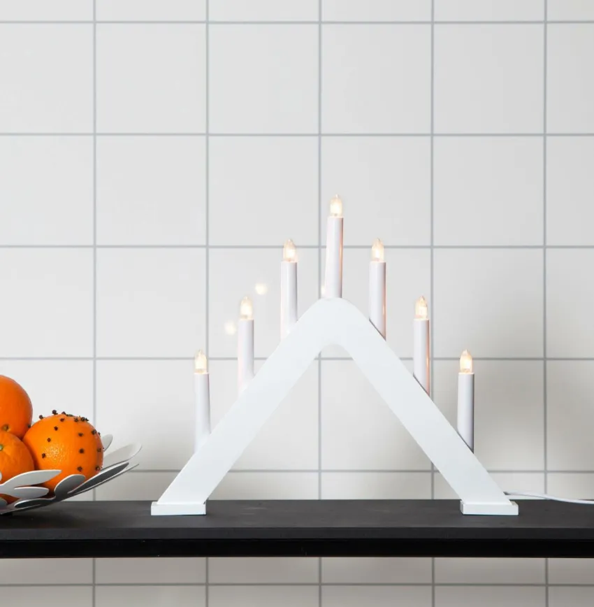 Julbelysning|Jotex Ljusstake Jarve Vit