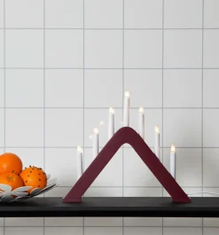 Julbelysning|Jotex Ljusstake Jarve Röd