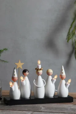 Julbelysning|Jotex Ljusstake Luciakör Vit