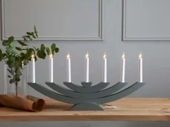Julbelysning|Jotex Ljusstake Navida Grey