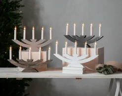 Julbelysning|Jotex Ljusstake Navida 24cm Brun