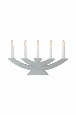 Julbelysning|Jotex Ljusstake Navida 24cm Grå