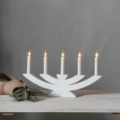 Julbelysning|Jotex Ljusstake Navida 24cm Vit