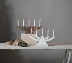 Julbelysning|Jotex Ljusstake Navida 24cm Vit