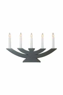 Julbelysning|Jotex Ljusstake Navida 24cm Grafitgrå