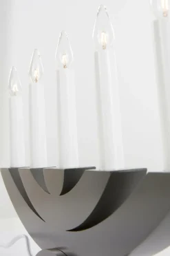 Julbelysning|Jotex Ljusstake Navida 24cm Grafitgrå