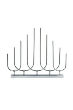 Julbelysning|Jotex Ljusstake Novum Höjd 39 Cm Krom