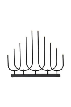 Julbelysning|Jotex Ljusstake Novum Höjd 39 Cm Svart
