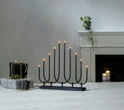 Julbelysning|Jotex Ljusstake Novum Höjd 39 Cm Svart
