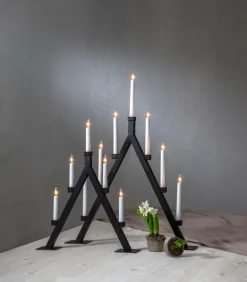 Julbelysning|Jotex Ljusstake Oliver Black