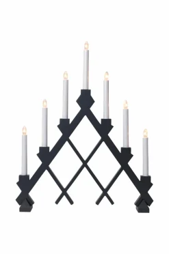 Julbelysning|Jotex Ljusstake Rut Grå