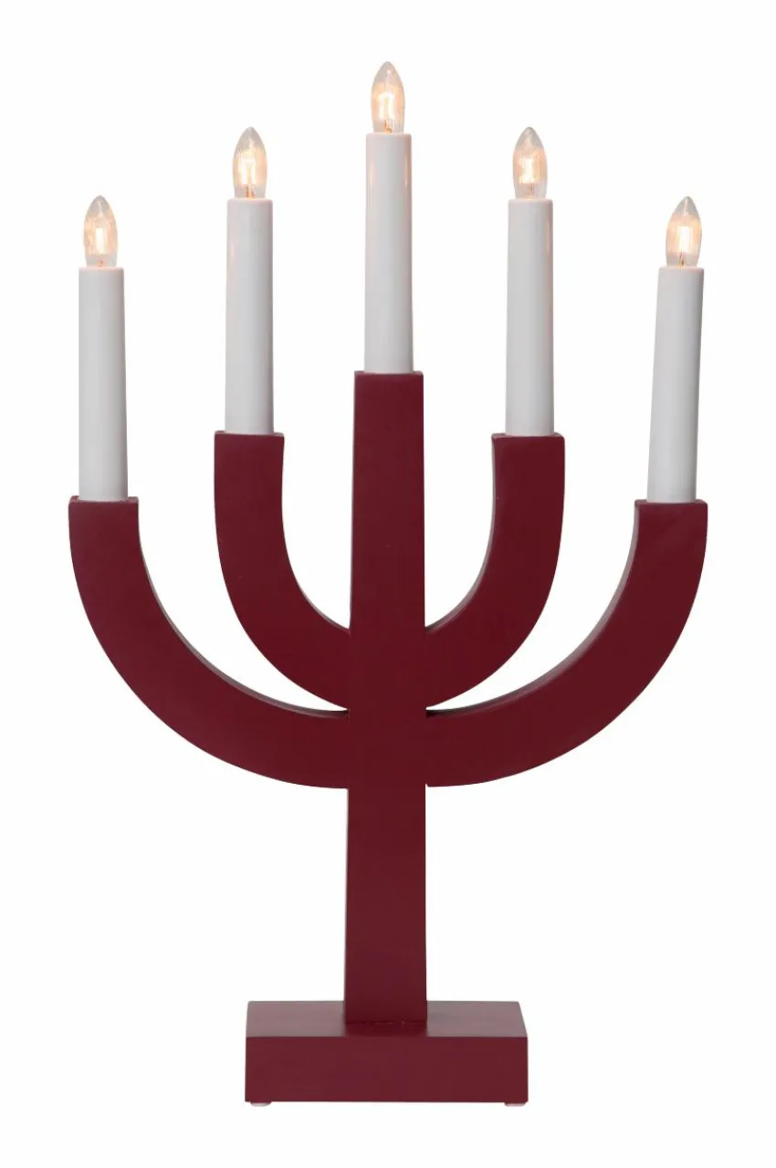 Julbelysning|Jotex Ljusstake Selma Röd