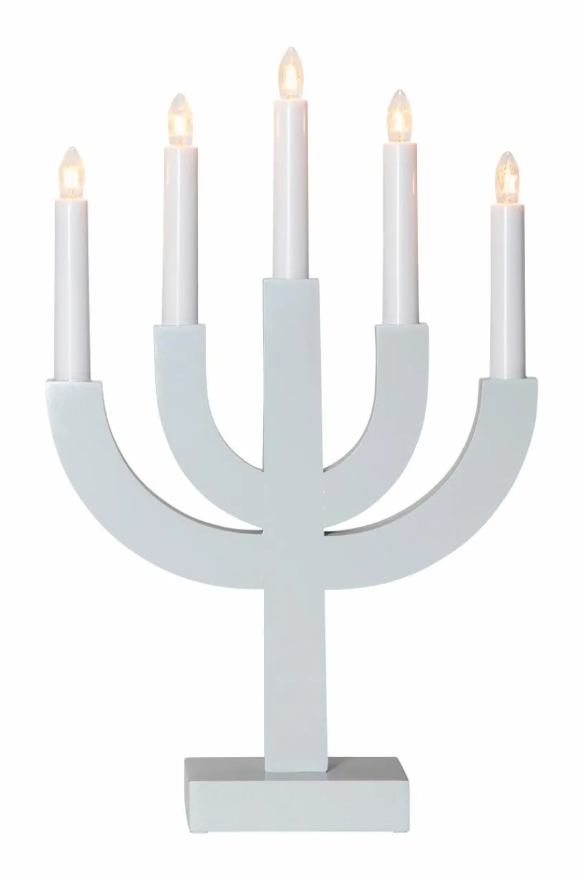 Julbelysning|Jotex Ljusstake Selma Ljusgrå