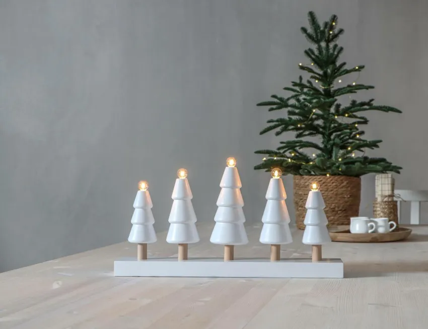 Julbelysning|Jotex Ljusstake SKOG White
