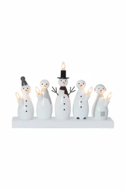 Julbelysning|Jotex Ljusstake Snowman 21cm Vit
