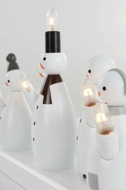 Julbelysning|Jotex Ljusstake Snowman 21cm Vit