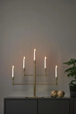 Julbelysning|Jotex Ljusstake Vide Höjd 53 Cm Brass