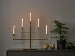 Julbelysning|Jotex Ljusstake Vide Höjd 53 Cm Brass