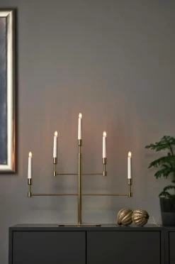 Julbelysning|Jotex Ljusstake Vide Höjd 53 Cm Brass