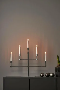Julbelysning|Jotex Ljusstake Vide Höjd 53 Cm Chrome