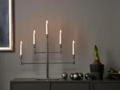 Julbelysning|Jotex Ljusstake Vide Höjd 53 Cm Chrome