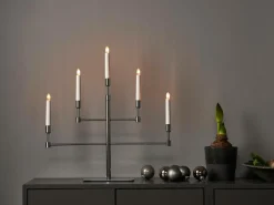 Julbelysning|Jotex Ljusstake Vide Höjd 53 Cm Chrome