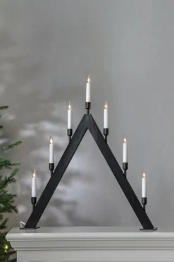 Julbelysning|Jotex Ljusstake Vind Höjd 63 Cm Black