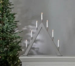 Julbelysning|Jotex Ljusstake Vind Höjd 63 Cm Beige