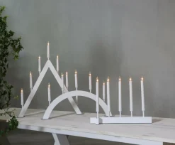 Julbelysning|Jotex Ljusstake Vind Höjd 38 Cm White