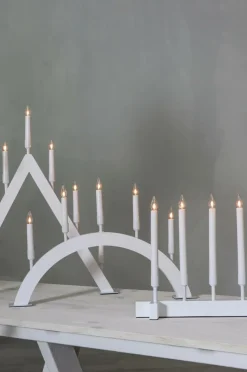 Julbelysning|Jotex Ljusstake Vind Höjd 38 Cm White