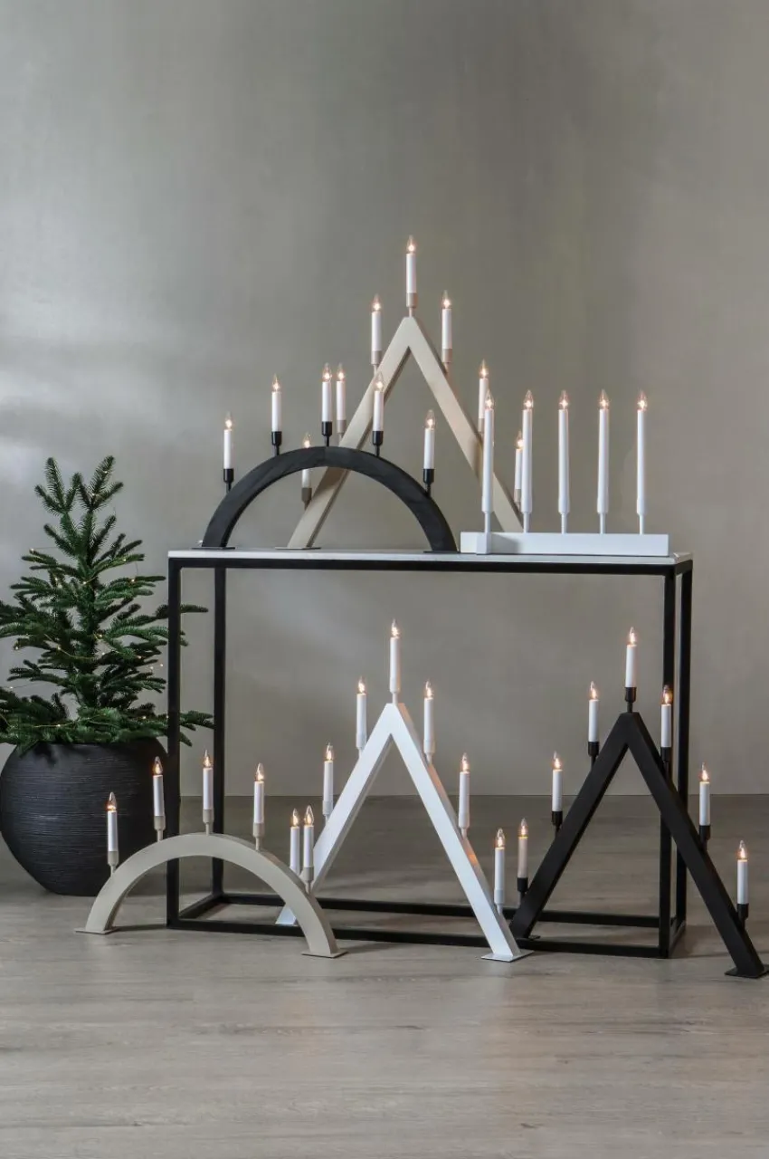 Julbelysning|Jotex Ljusstake Vind Höjd 38 Cm Beige