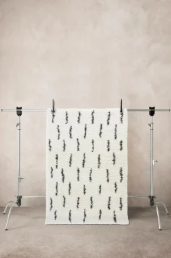 Barnmattor|Barnmattor|Jotex LOOPA Luggmatta 120x170 Cm Vit/antracitsvart
