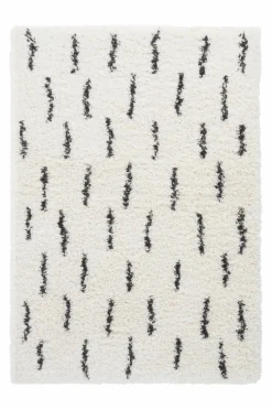 Barnmattor|Barnmattor|Jotex LOOPA Luggmatta 120x170 Cm Vit/antracitsvart