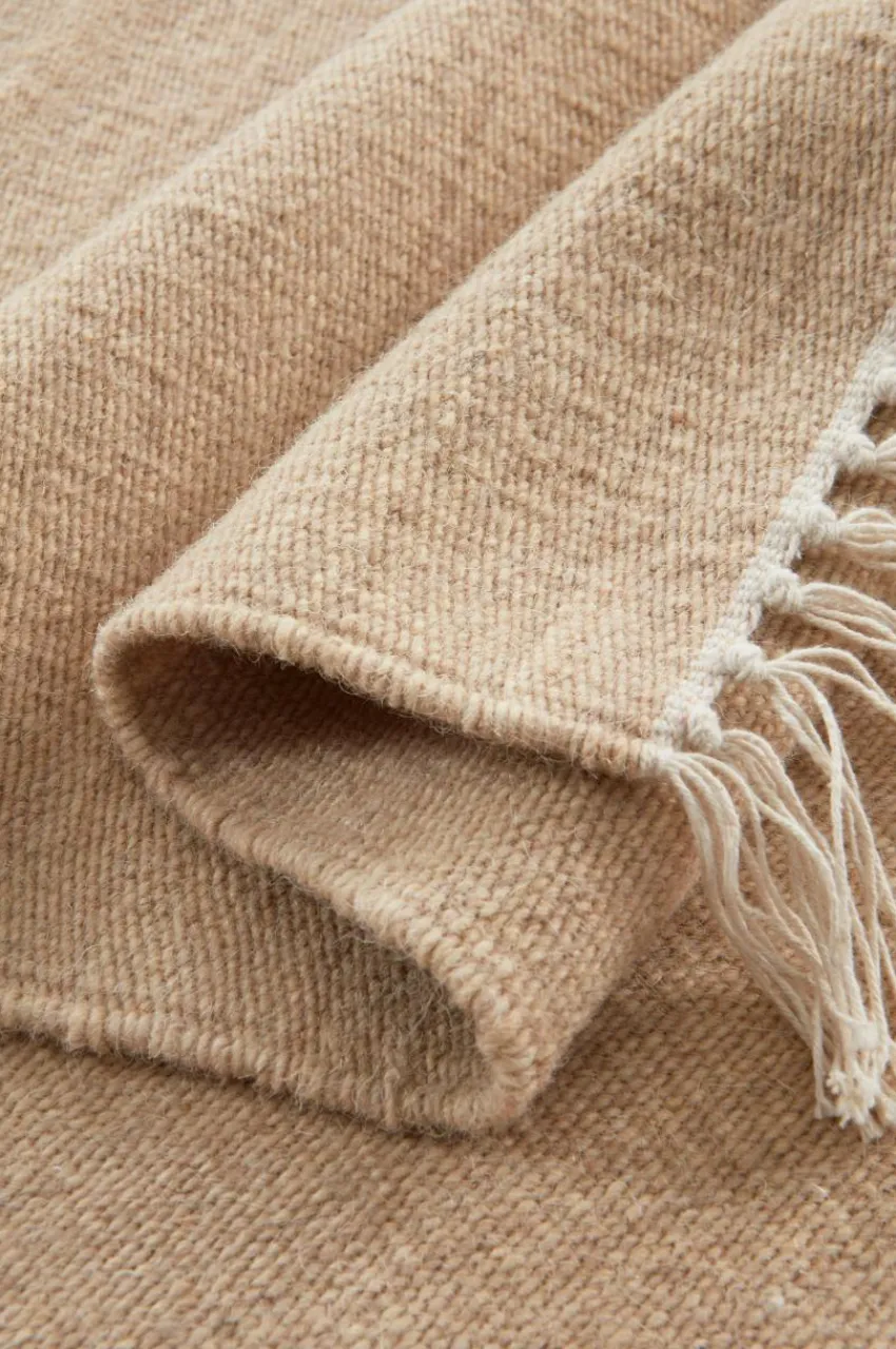 Ullmattor|Jotex LORI PLAIN Ullmatta 200x300 Cm Mörk sand