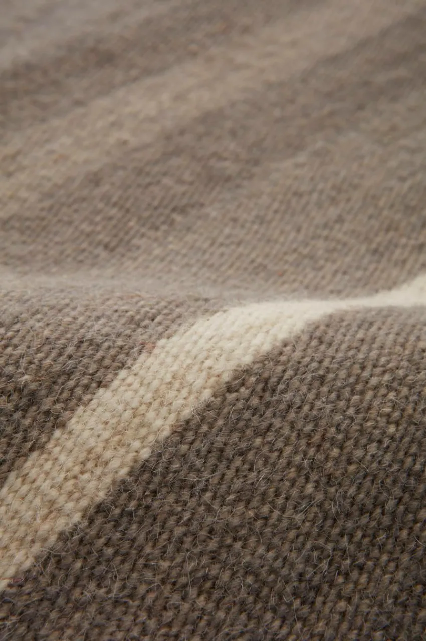 Ullmattor|Jotex LORI STRIPE 01 Ullmatta 200x300 Cm Grå/naturvit