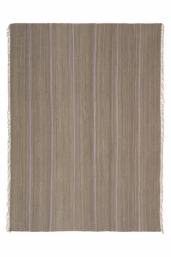 Ullmattor|Jotex LORI STRIPE 02 Ullmatta 200x300 Cm Grå/ljuslila