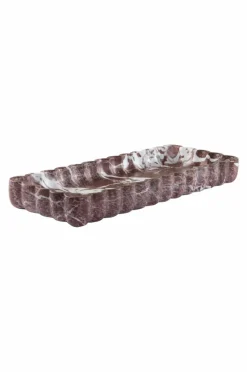 Brickor & Serveringsfat|Jotex LOST Bricka 53,9x21,8 Cm Vinröd/vit