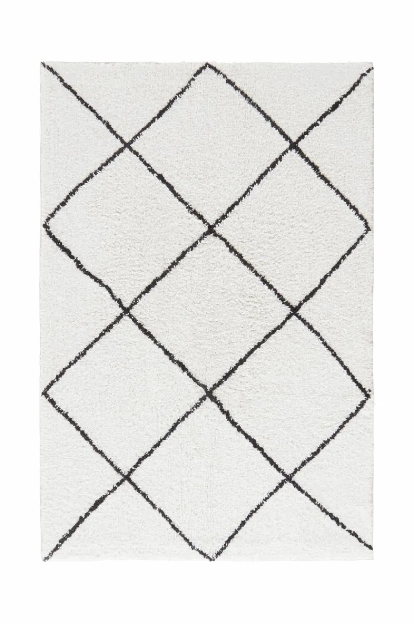 Badrumsmattor|Badrumsmattor|Jotex LOVI Badrumsmatta Naturvit/svart