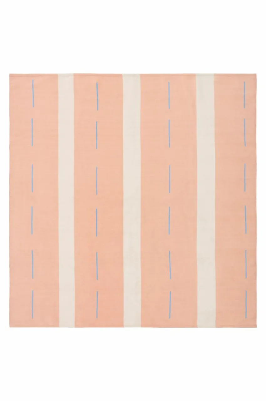 Utomhusmattor|Utomhusmattor|Jotex LUNA ROSSA Utomhusmatta 180x180 Cm Rosa/naturvit/blå