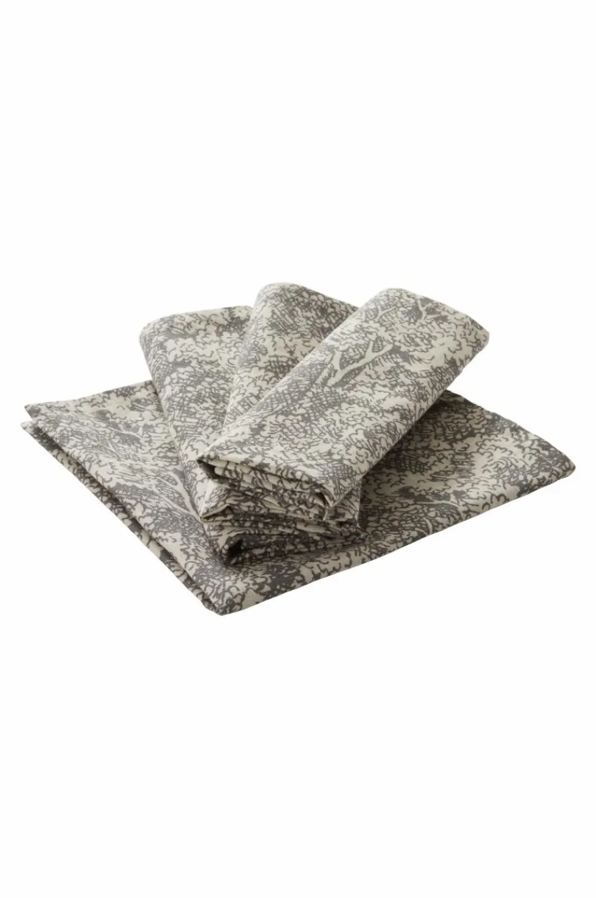 Servetter|Juldukning|Jotex LUNDASKOG Servett 4-pack Beige