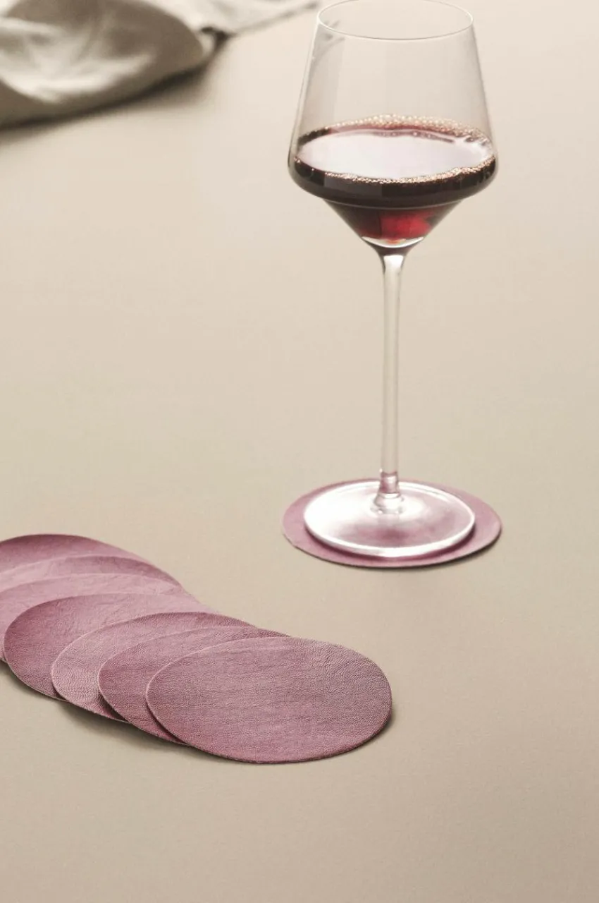 Kökstillbehör|Glas|Jotex LUNI Glasunderlägg 8-pack Mörkcerise